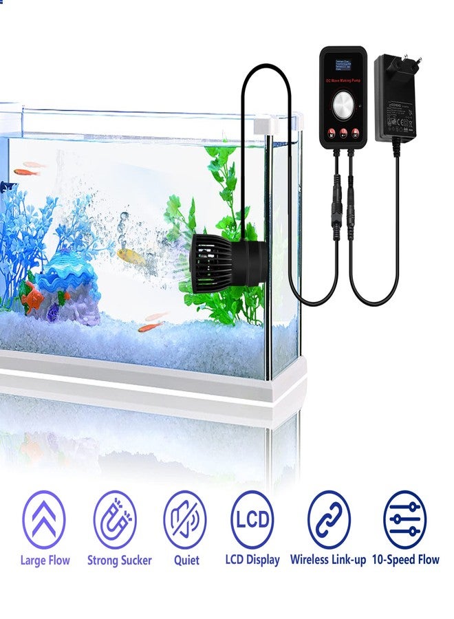 CONQUERALL 520-2600GPH 15W Wave Maker for Aquarium 24V DC Fish Tank Wave maker Sine Wave Technology Large Flow and Ultra Quiet Suit for Freshwater and Saltwater - Image 5
